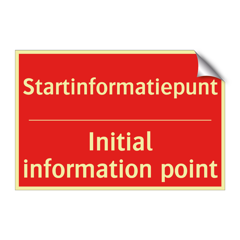 Startinformatiepunt - Initial information point