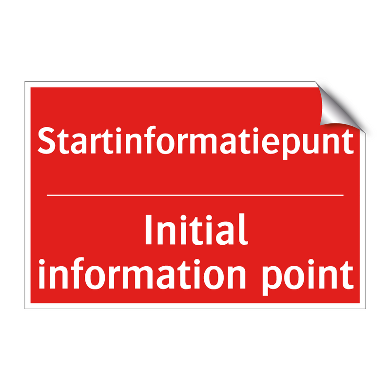 Startinformatiepunt - Initial information point