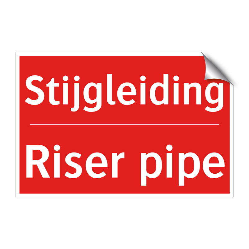 Stijgleiding - Riser pipe