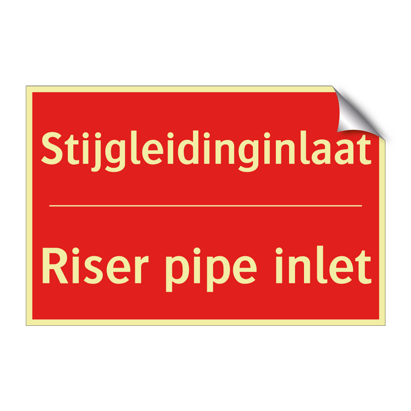 Stijgleidinginlaat - Riser pipe inlet