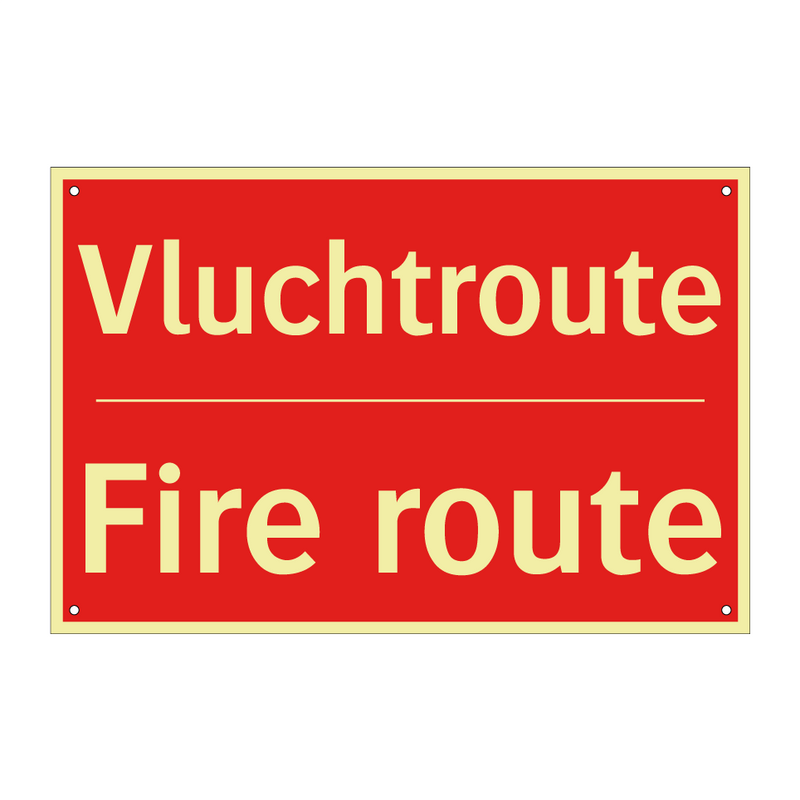 Vluchtroute - Fire route