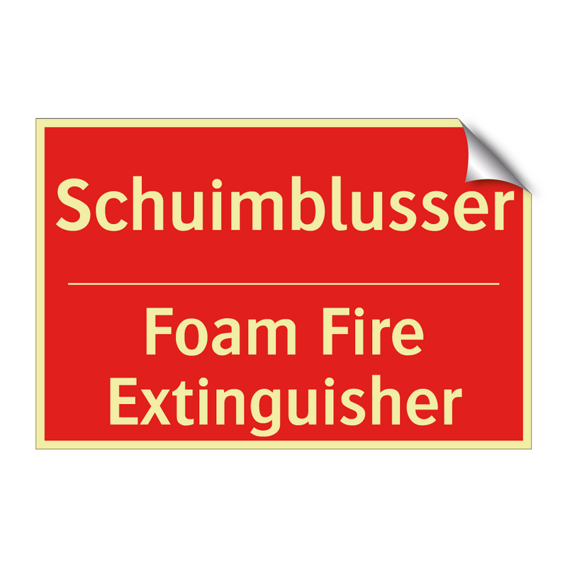 Schuimblusser - Foam Fire Extinguisher