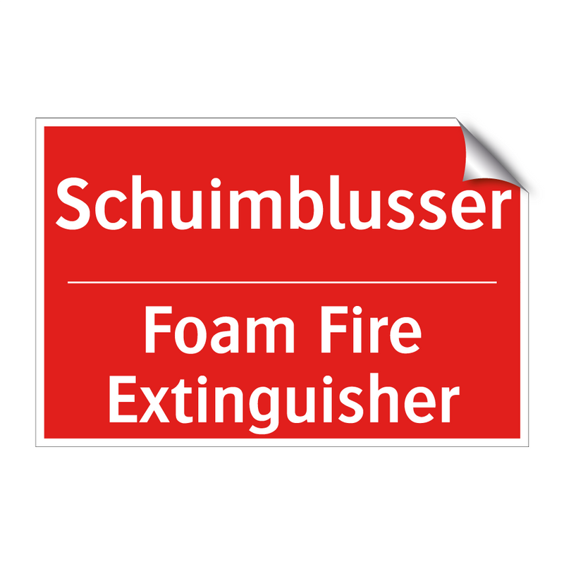 Schuimblusser - Foam Fire Extinguisher