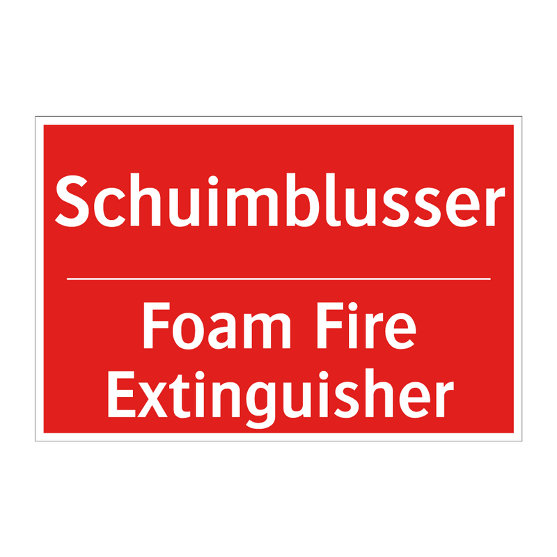 Schuimblusser - Foam Fire Extinguisher