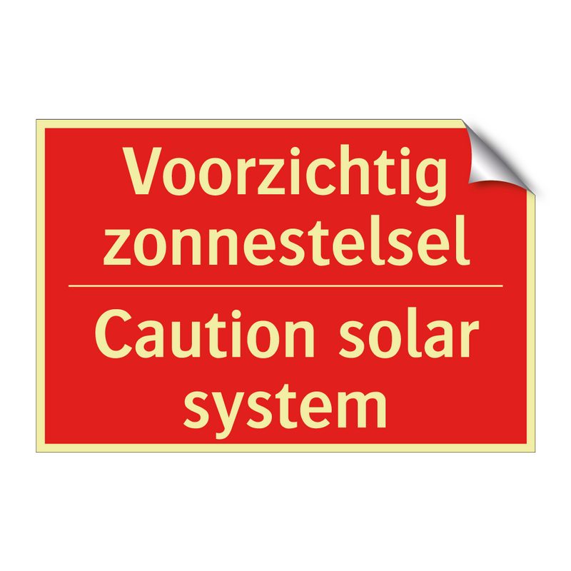 Voorzichtig zonnestelsel - Caution solar system