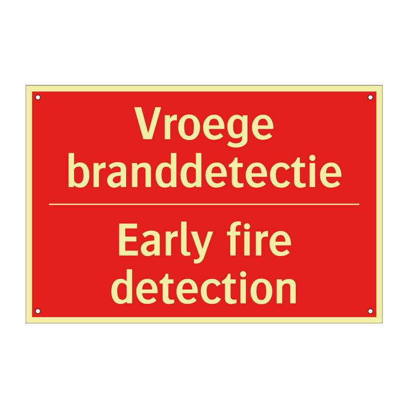 Vroege branddetectie - Early fire detection