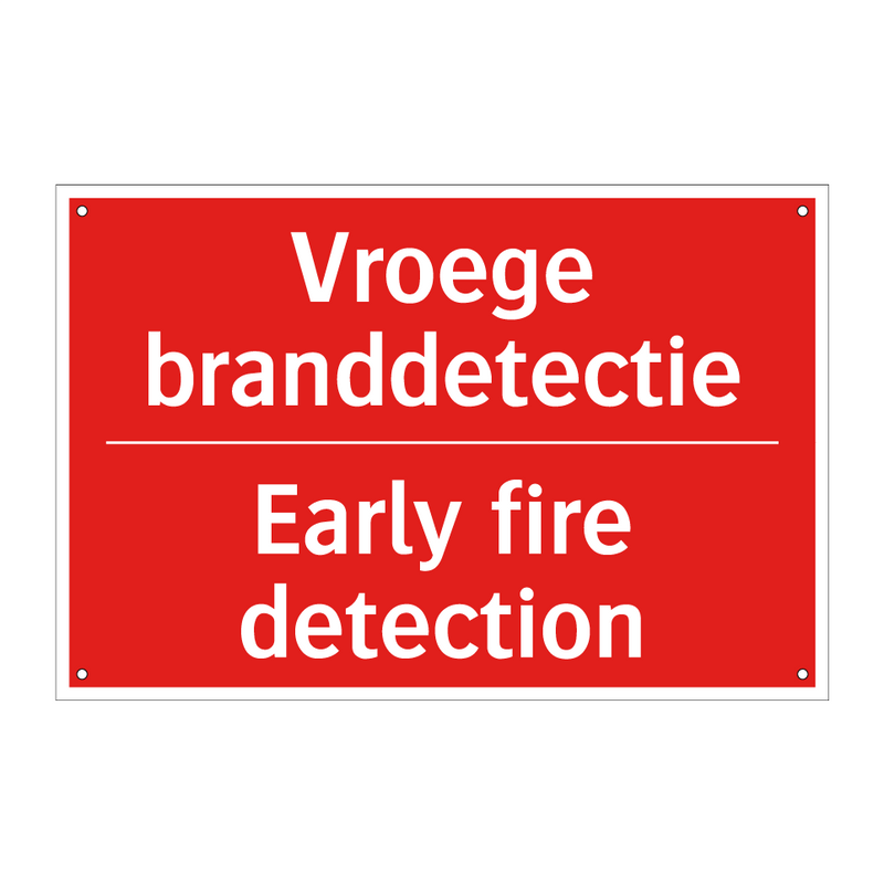 Vroege branddetectie - Early fire detection