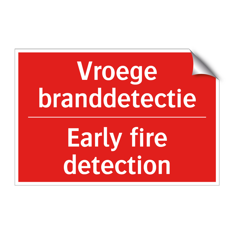 Vroege branddetectie - Early fire detection