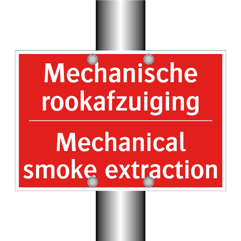 Mechanische rookafzuiging - Mechanical smoke extraction