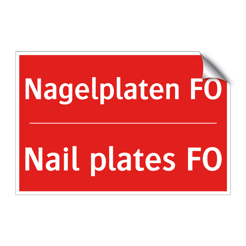 Nagelplaten FO - Nail plates FO