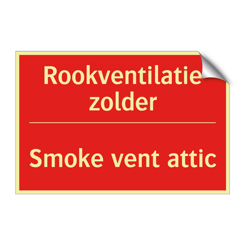 Rookventilatie zolder - Smoke vent attic