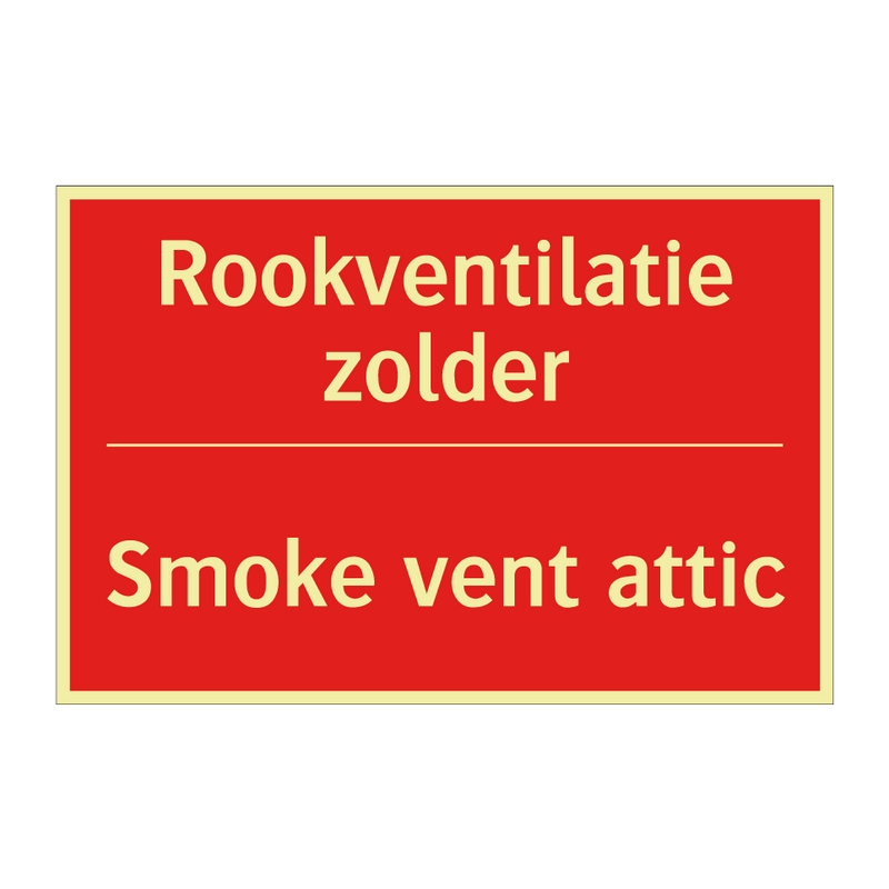 Rookventilatie zolder - Smoke vent attic