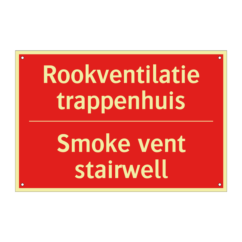 Rookventilatie trappenhuis - Smoke vent stairwell