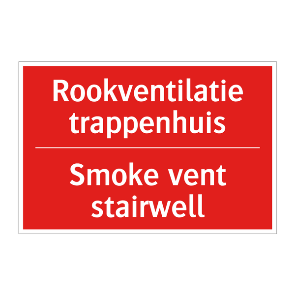 Rookventilatie trappenhuis - Smoke vent stairwell