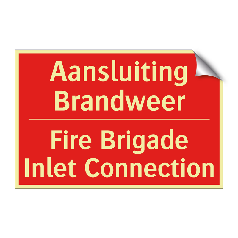 Aansluiting Brandweer - Fire Brigade Inlet Connection