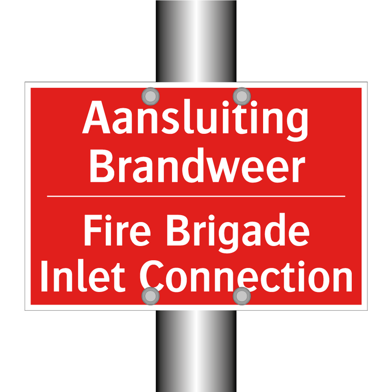 Aansluiting Brandweer - Fire Brigade Inlet Connection