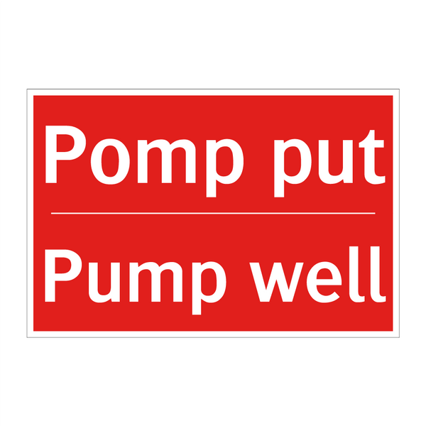 Pomp put - Pump well