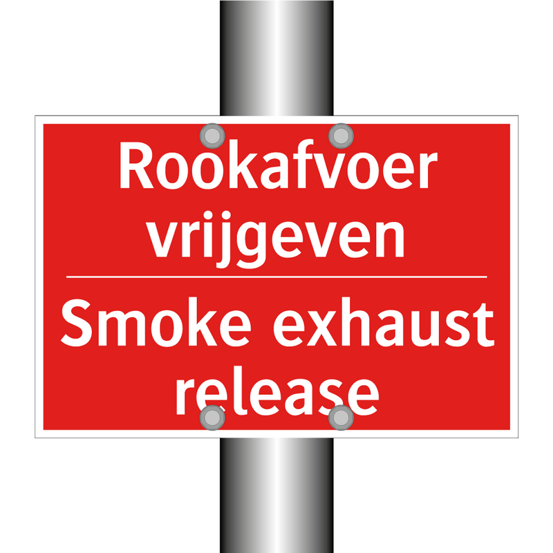 Rookafvoer vrijgeven - Smoke exhaust release