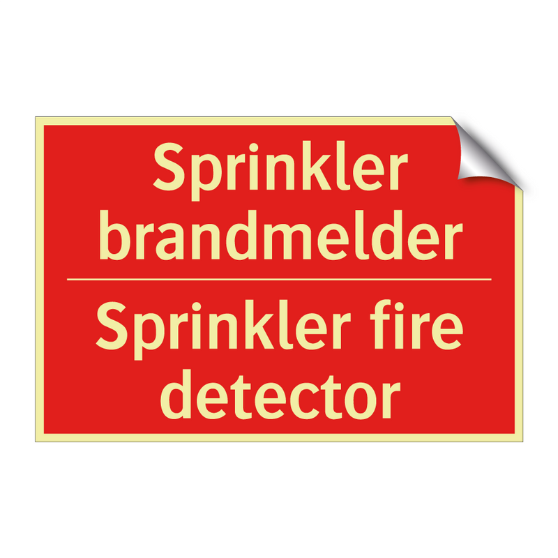 Sprinkler brandmelder - Sprinkler fire detector