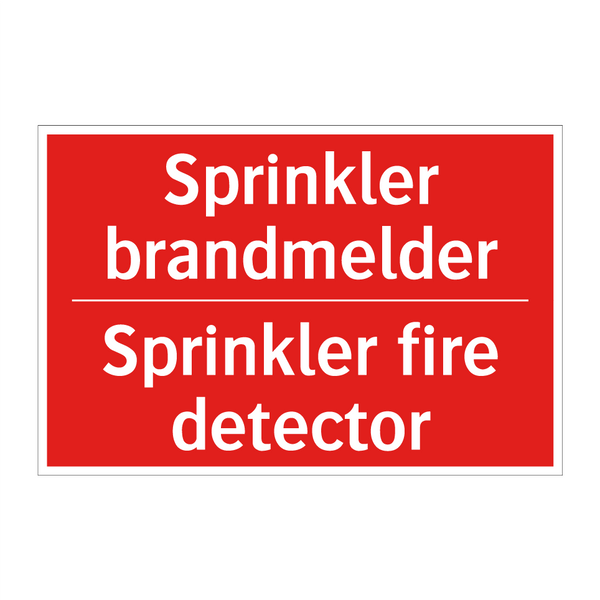 Sprinkler brandmelder - Sprinkler fire detector