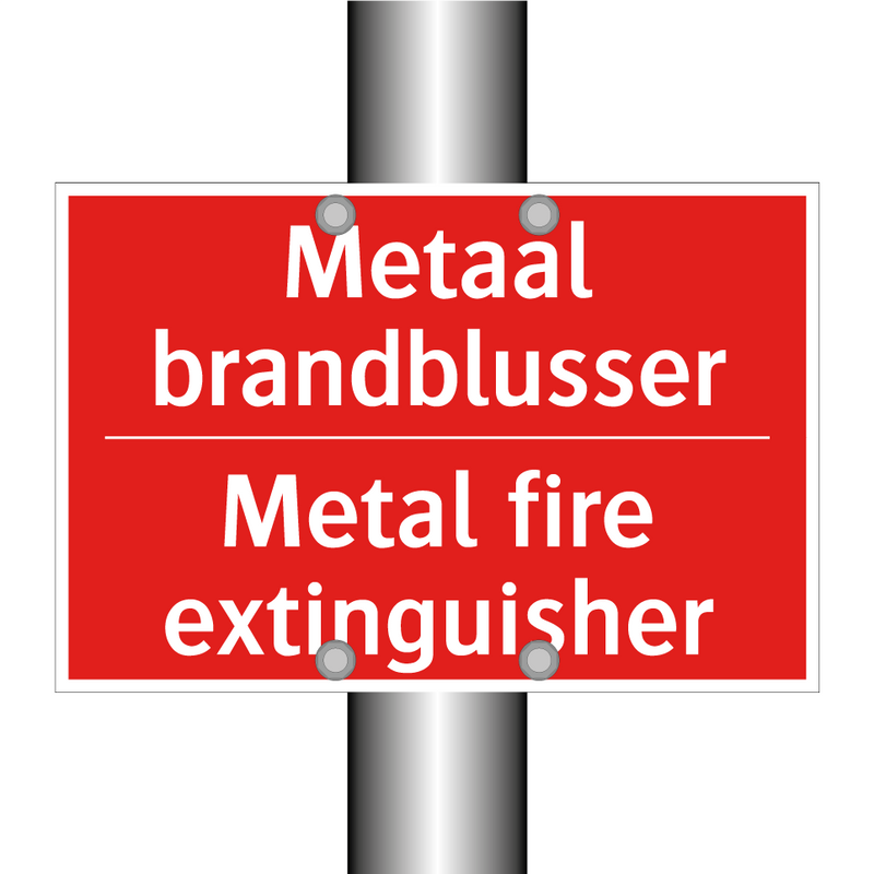 Metaal brandblusser - Metal fire extinguisher