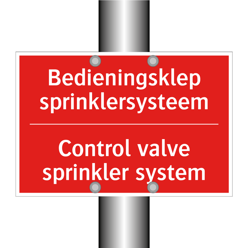 Bedieningsklep sprinklersysteem - Control valve sprinkler system