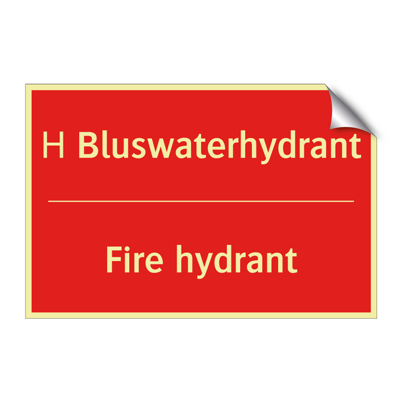 Н Bluswaterhydrant - Fire hydrant