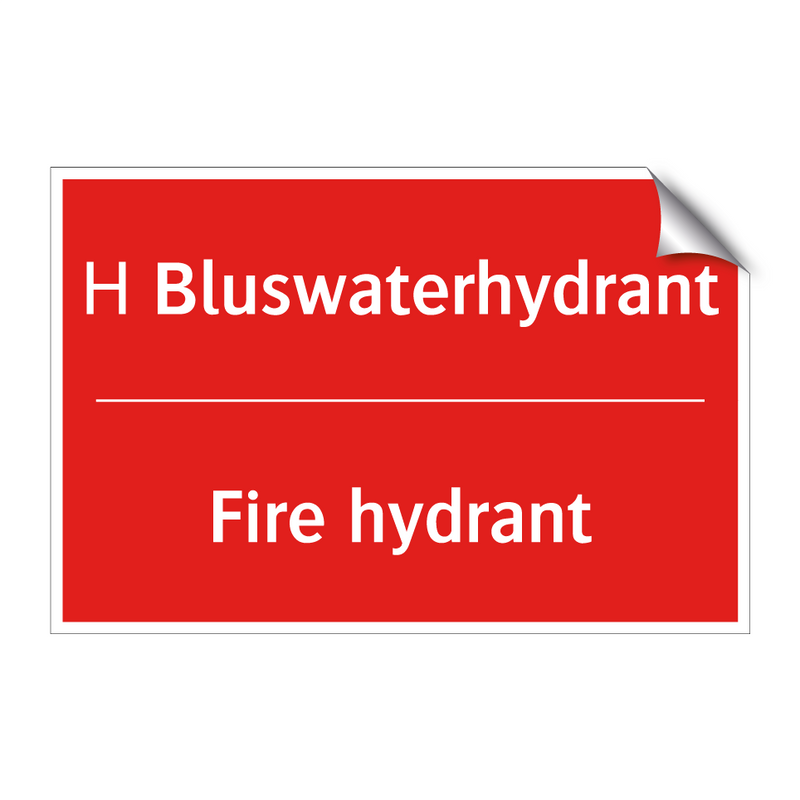 Н Bluswaterhydrant - Fire hydrant