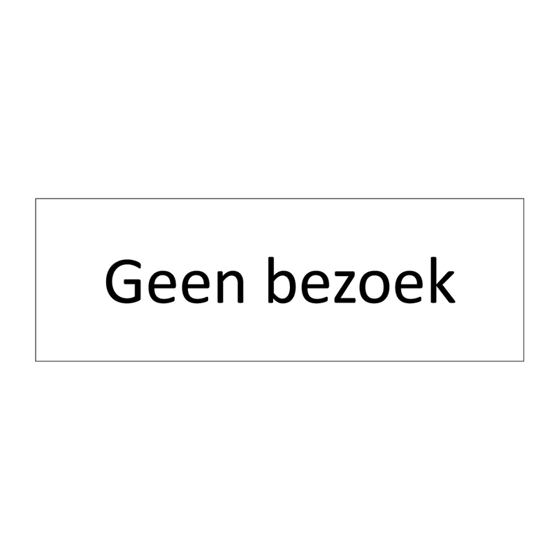 Geen bezoek & Geen bezoek & Geen bezoek & Geen bezoek & Geen bezoek & Geen bezoek