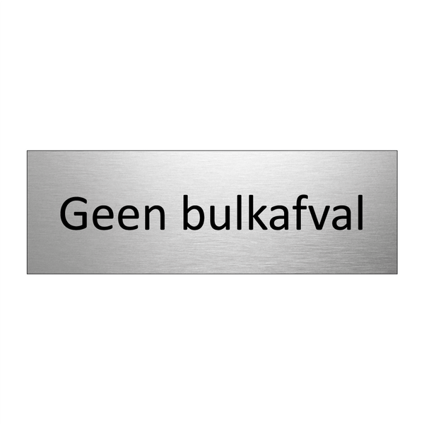 Geen bulkafval & Geen bulkafval & Geen bulkafval & Geen bulkafval & Geen bulkafval & Geen bulkafval