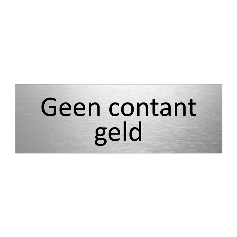 Geen contant geld & Geen contant geld & Geen contant geld & Geen contant geld & Geen contant geld