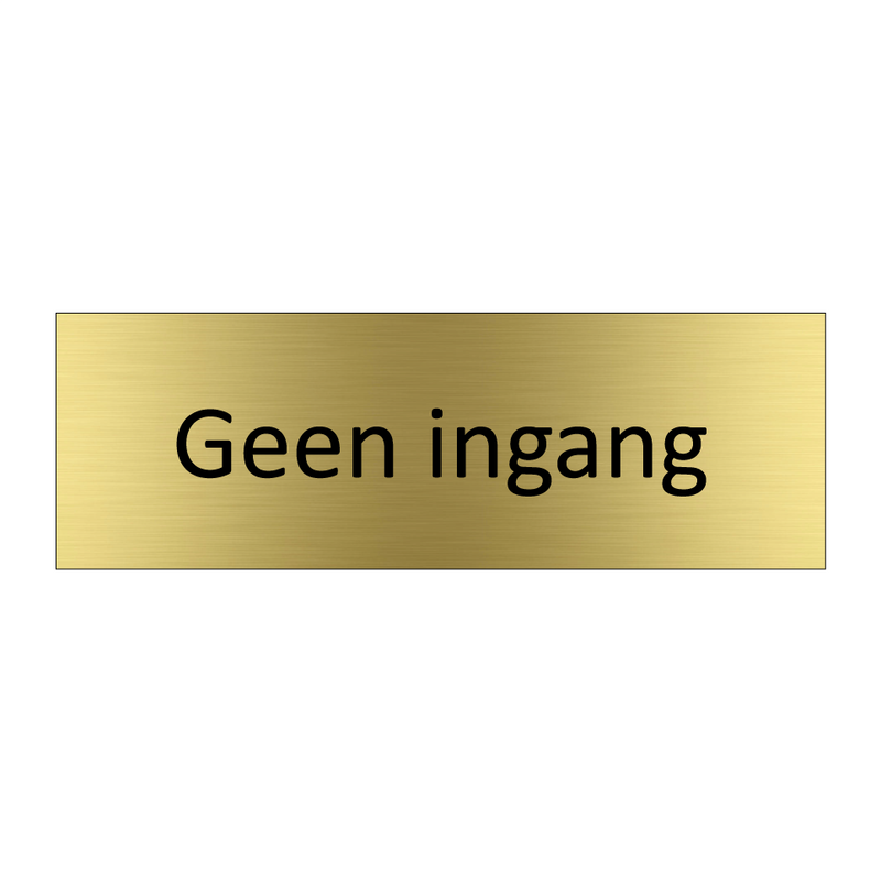 Geen ingang & Geen ingang & Geen ingang & Geen ingang & Geen ingang & Geen ingang