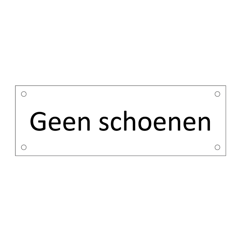 Geen schoenen & Geen schoenen & Geen schoenen