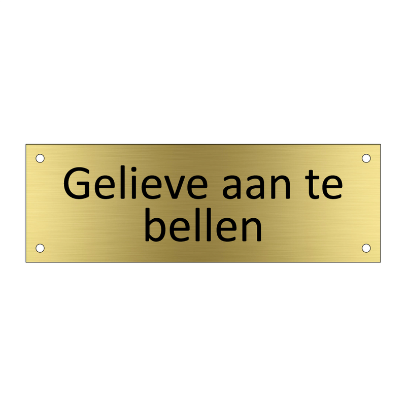 Gelieve aan te bellen & Gelieve aan te bellen & Gelieve aan te bellen