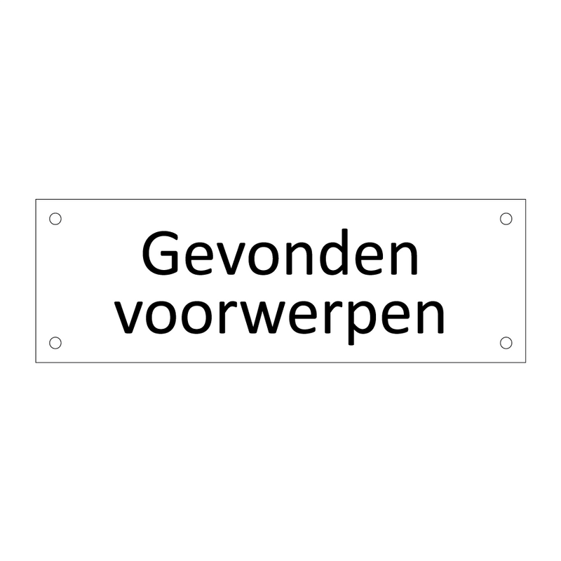 Gevonden voorwerpen & Gevonden voorwerpen & Gevonden voorwerpen