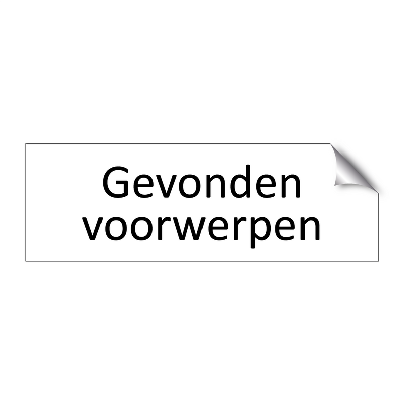 Gevonden voorwerpen & Gevonden voorwerpen & Gevonden voorwerpen