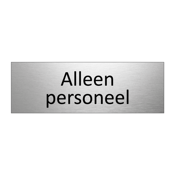 Alleen personeel & Alleen personeel & Alleen personeel & Alleen personeel & Alleen personeel