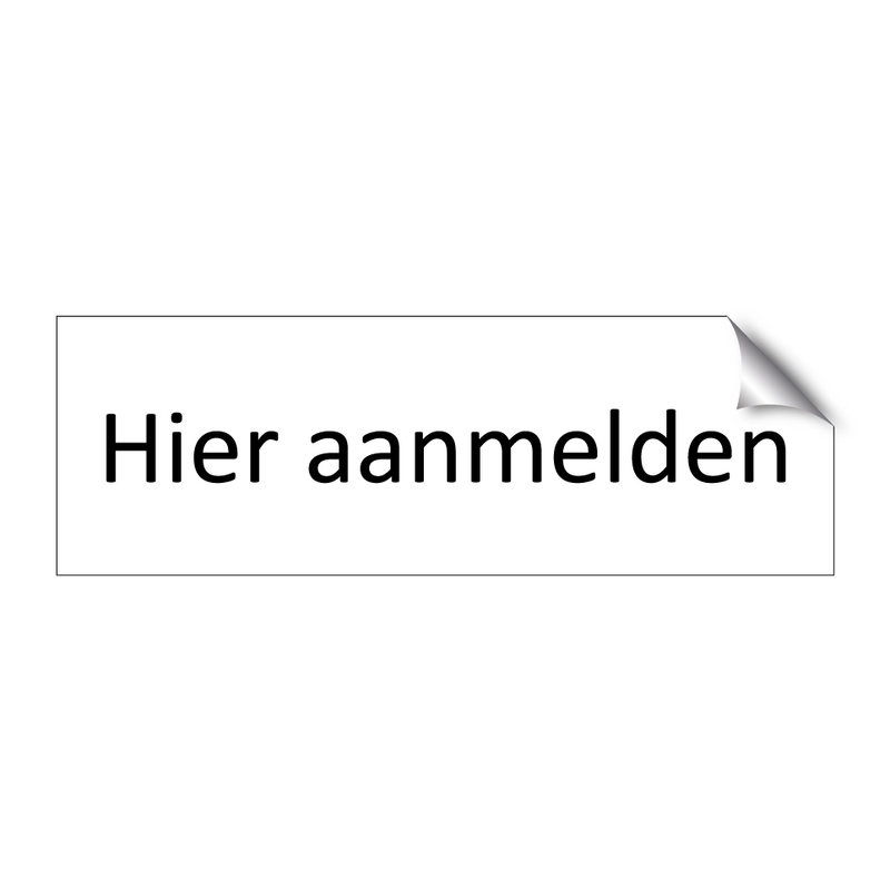 Hier aanmelden & Hier aanmelden & Hier aanmelden