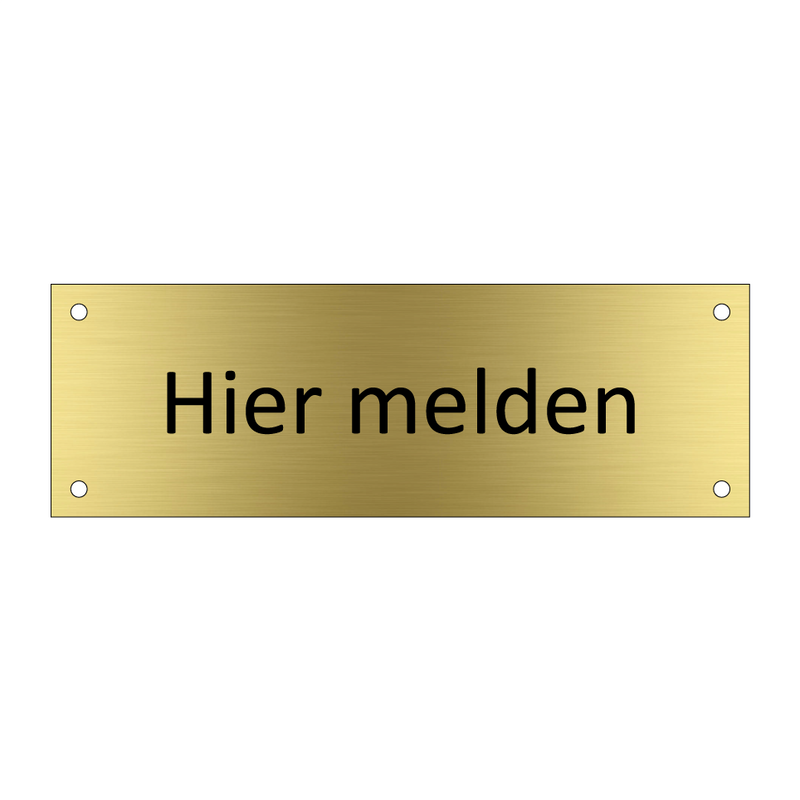 Hier melden & Hier melden & Hier melden