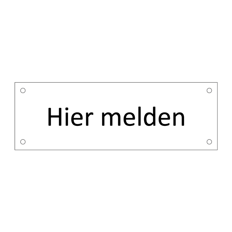 Hier melden & Hier melden & Hier melden