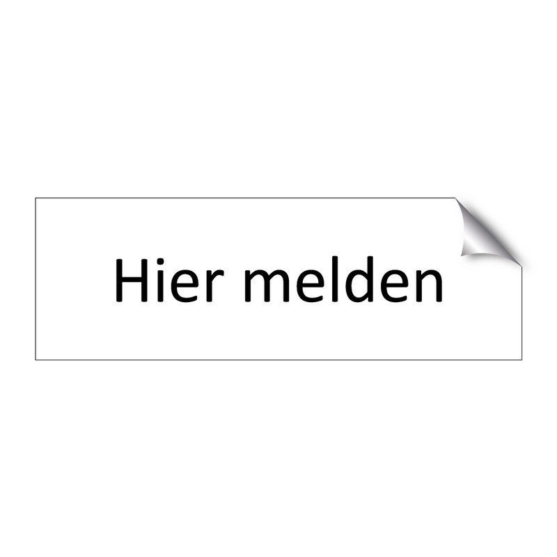 Hier melden & Hier melden & Hier melden