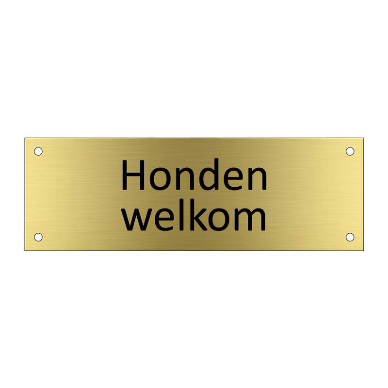 Honden welkom & Honden welkom & Honden welkom