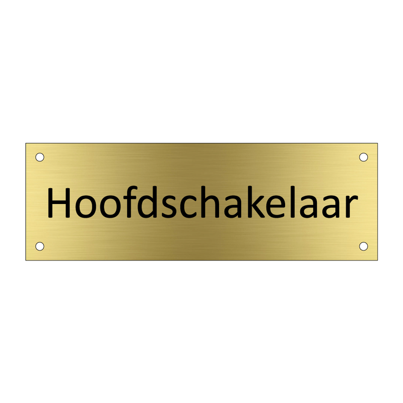 Hoofdschakelaar & Hoofdschakelaar & Hoofdschakelaar