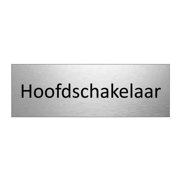 Hoofdschakelaar & Hoofdschakelaar & Hoofdschakelaar & Hoofdschakelaar & Hoofdschakelaar