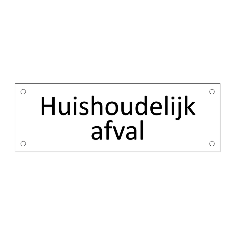 Huishoudelijk afval & Huishoudelijk afval & Huishoudelijk afval