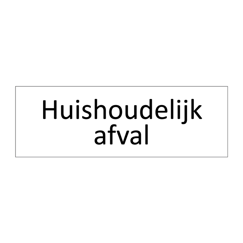 Huishoudelijk afval & Huishoudelijk afval & Huishoudelijk afval & Huishoudelijk afval