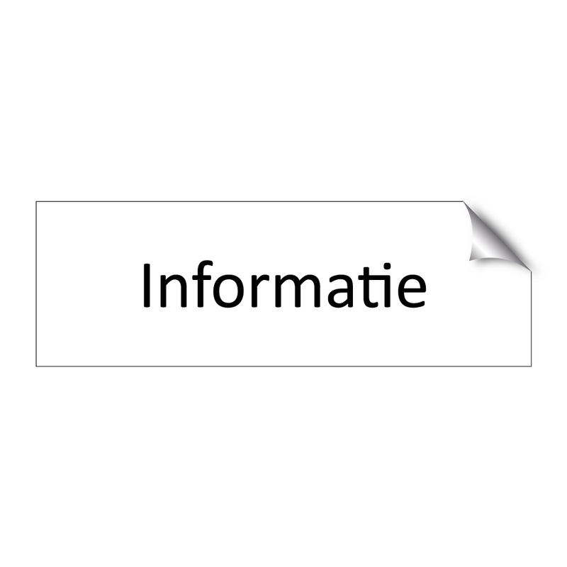 Informatie & Informatie & Informatie