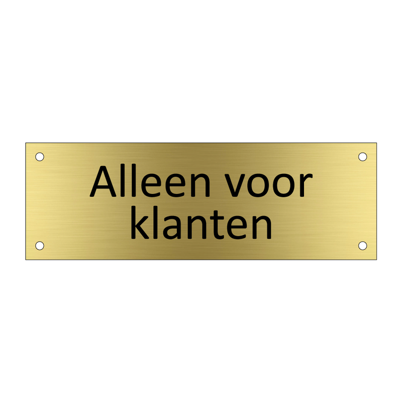 Alleen voor klanten & Alleen voor klanten & Alleen voor klanten