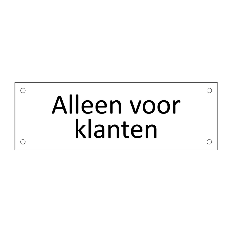 Alleen voor klanten & Alleen voor klanten & Alleen voor klanten