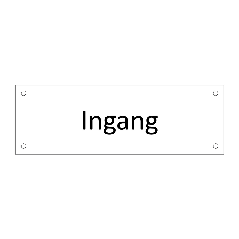 Ingang & Ingang & Ingang